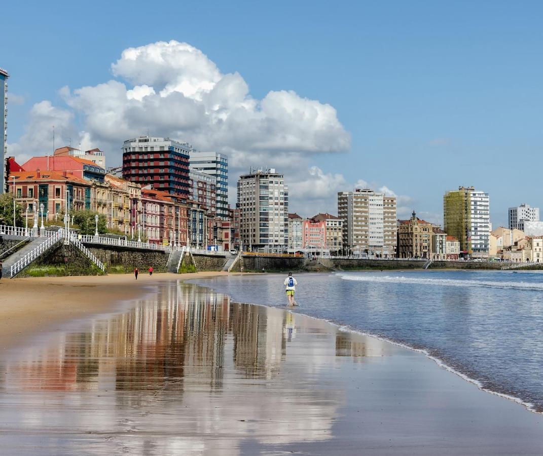 Mar Al Mar - Estupendo Piso A Un Paso De La Playa - Vut-2088-As Apartment Gijon Bagian luar foto